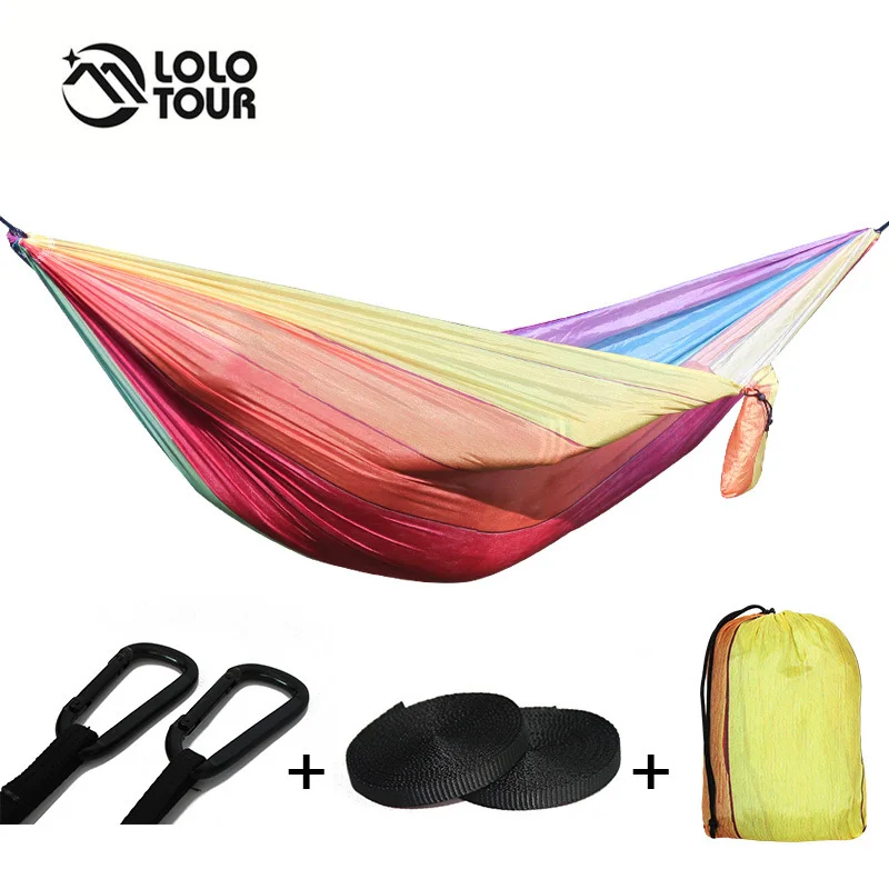 Двойной Кемпинг гамак нейлон сад качели Hangmat Amaca гамаки оптом|double camping hammock|camping
