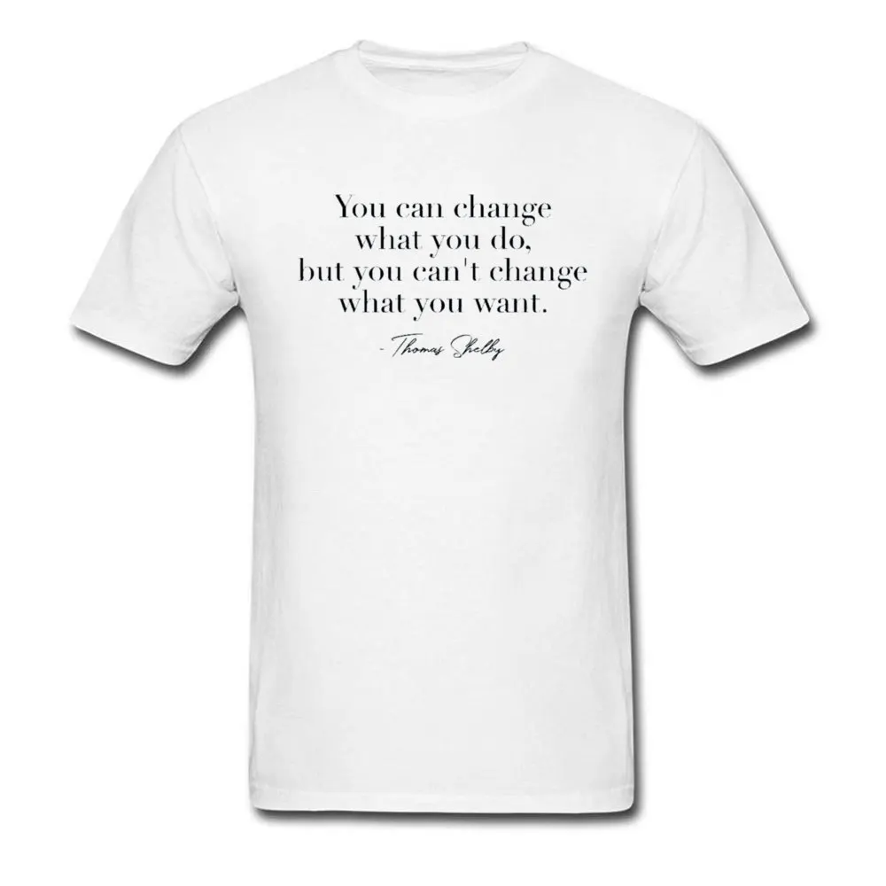Приталенная Мужская футболка с принтом Шелби надписью Shelby Quote Tees 100%