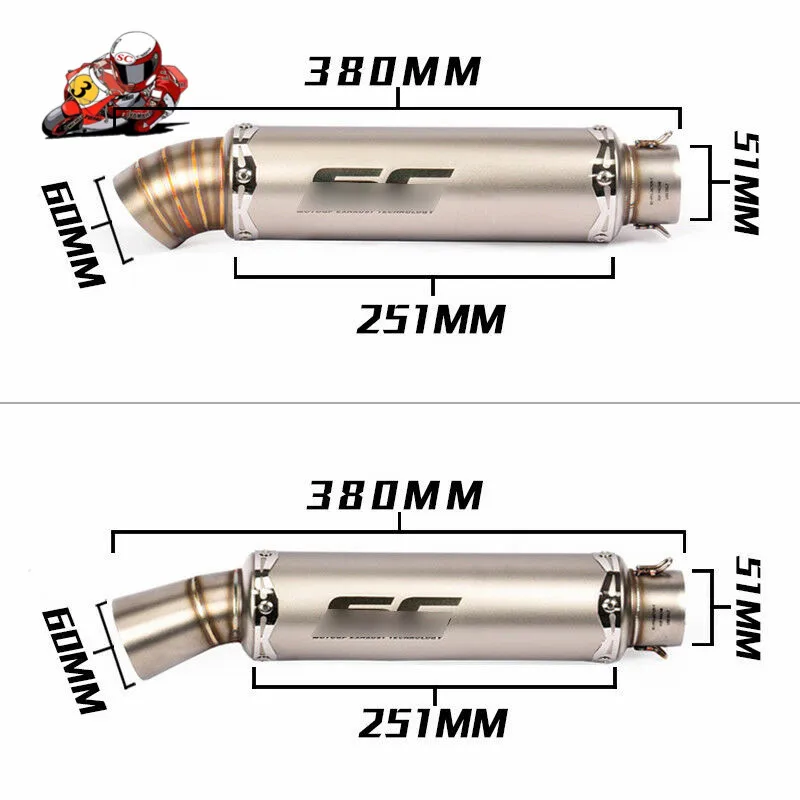 Мотоцикл выхлопной дБ убийца 51 мм Высокое качество для msx125 nc750x cb650f s1000xr cbr650f suzuki gs
