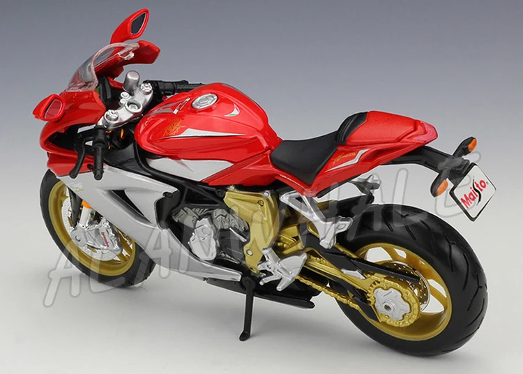 1:12 Масштаб MV Agusta F3 серия Оро 2012 металлическая Литая модель мотоцикла Мотоцикл Гоночные Машинки Игрушки для мальчиков Автомобиль Moto GP коллекция