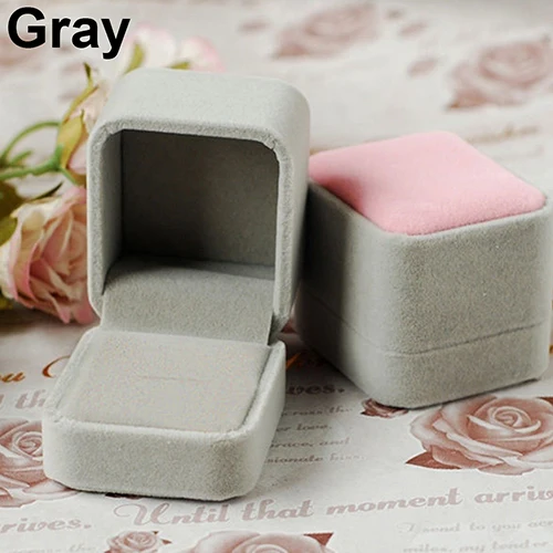Бархатное ювелирное ожерелье кольцо серьги дисплей органайзер для хранения
