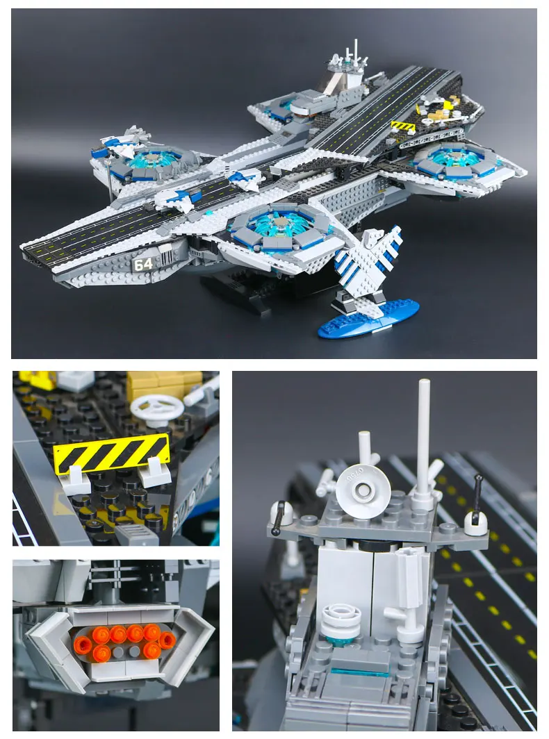 DHL 07043 Супер Герои щит Helicarrier модель совместима с новым 76042 развивающие строительные Конструкторы Кирпичи Детские подарки