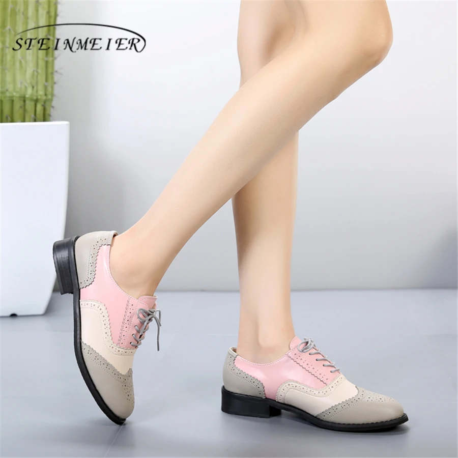 

Women oxford Spring shoes genuine leather loafers for woman gray sneakers female oxfords ladies single shoes 2020 summer shoes
