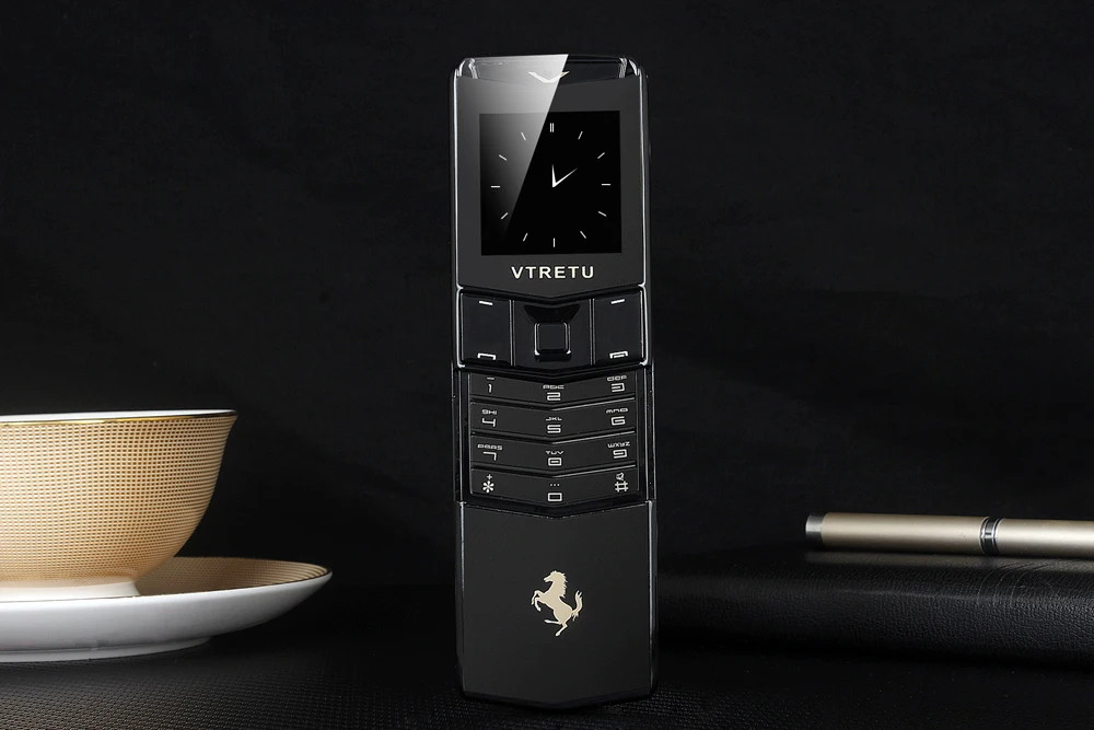 Роскошный Металлический фирменный телефон 2G GSM Специальный стиль бизнес слайдер тонкий крутой Мини карта телефон BT циферблат Вибрация анти потеря
