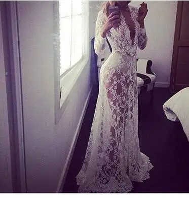 Женское однотонное кружевное длинное платье 30 шт./лот в европейском стиле