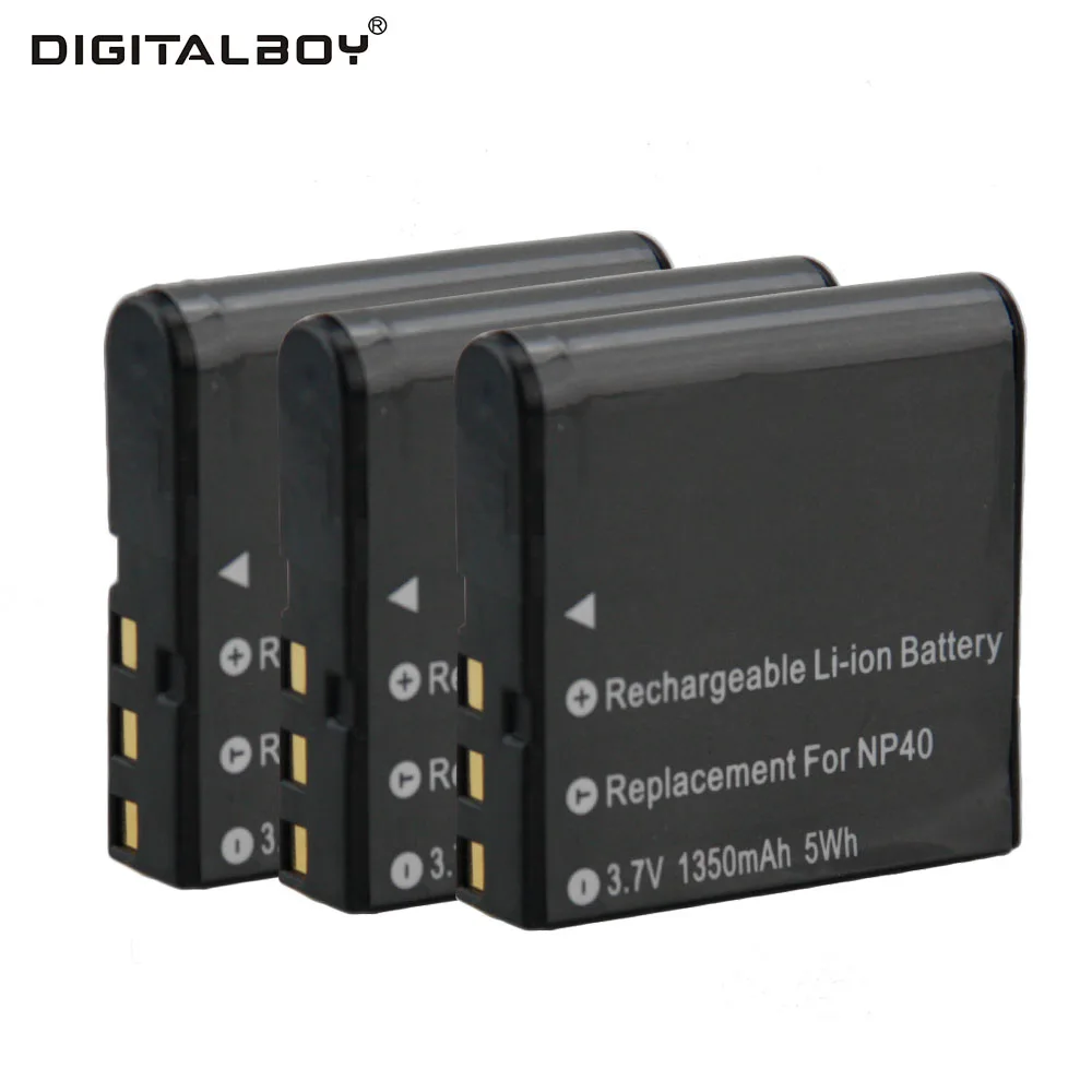 3 шт. NP 40 NP40 Перезаряжаемые литий ионный Батареи для камеры Casio CNP CNP40 Exilim Zoom экс Z Pro