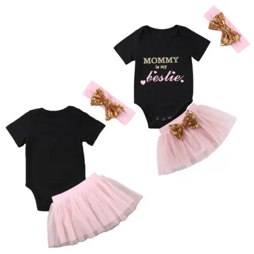 3 шт. Детский комбинезон + короткое платье повязка на голову|Комплекты одежды для