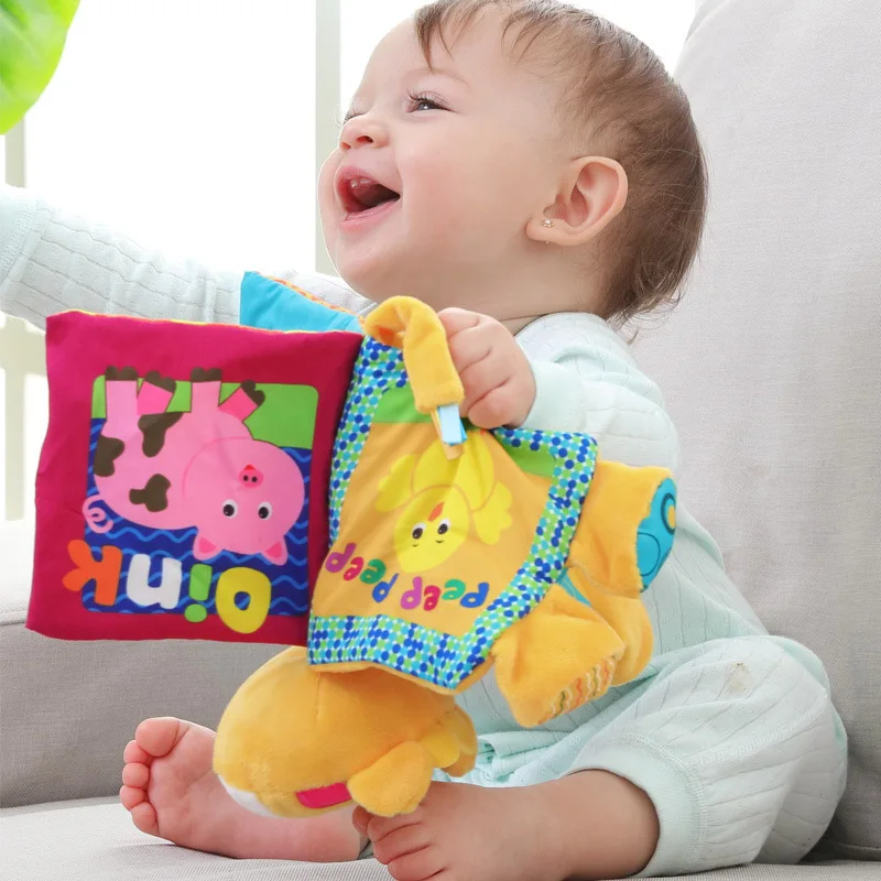 Детская тканевая книга Обучающие Игрушки для раннего развития игрушки малышей и