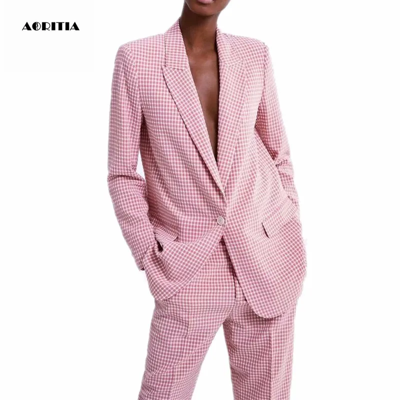 Женский комплект из двух предметов блейзер с длинным рукавом и цветочным принтом