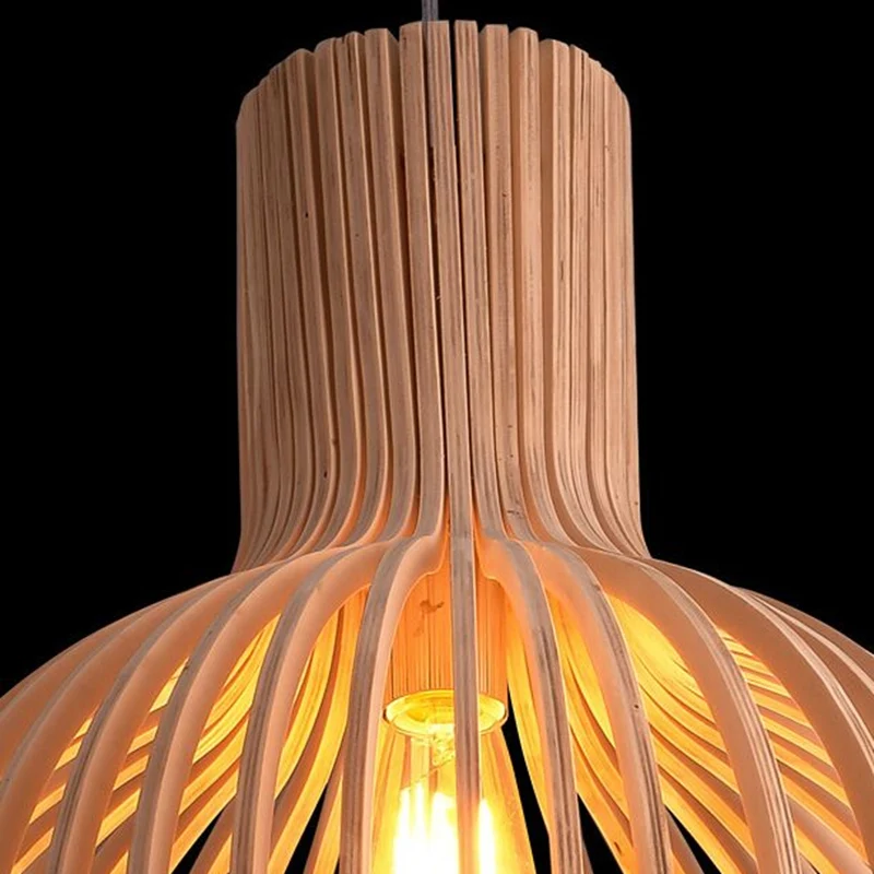 Современный деревянный светильник в виде птичьей клетки Norbic Home Deco бамбук Юго-Восточной Азии подвесной светильник E27 лампа люстры Pendentes