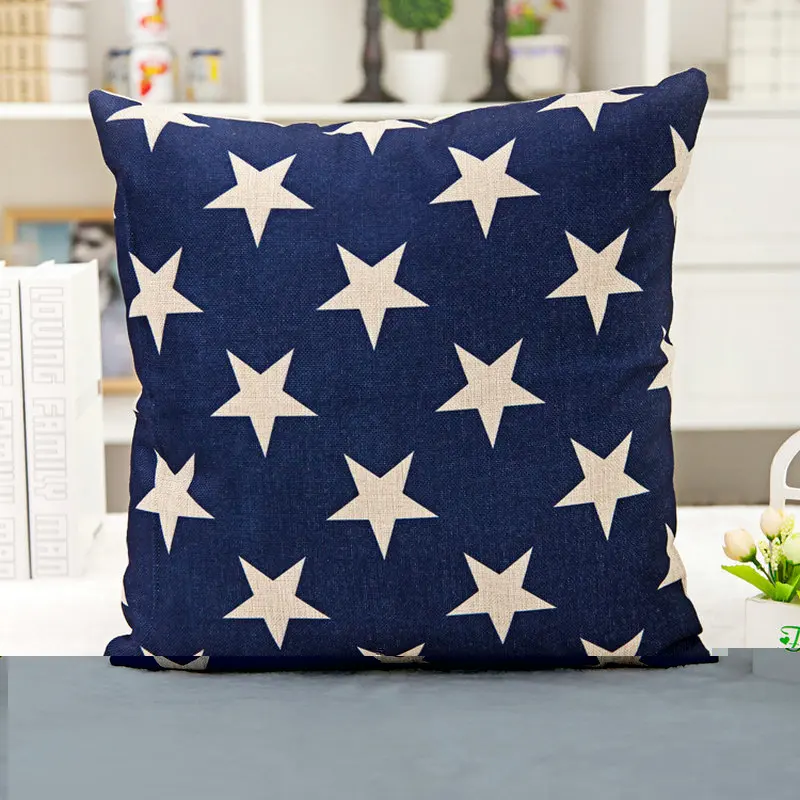 Красная и синяя подушка со звездой для наволочки без сердечника|blue cushions|red cushionscushion blue |