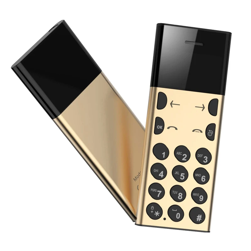 Ультра тонкий AEKU A5 для студентов и детей с низким уровнем радиации Bluetooth Dialer MP3 плеер многоязычный металлический дизайн