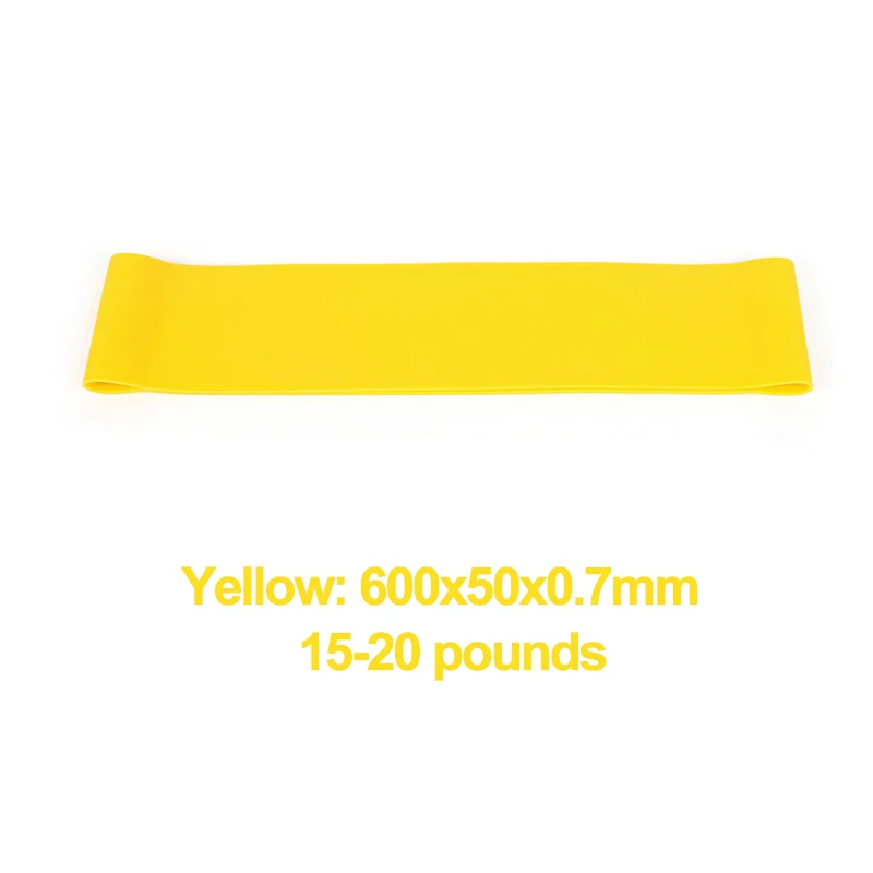 Yellow 5 уровней резистивные ленты, латексные резиновые эластичные петли для фитнеса, Фитнеса Йоги мышечное оборудование для фитнеса расширитель - Цвет: Yellow