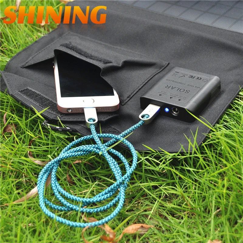 Высокое качество 21 Вт 18В портативное солнечное зарядное устройство для