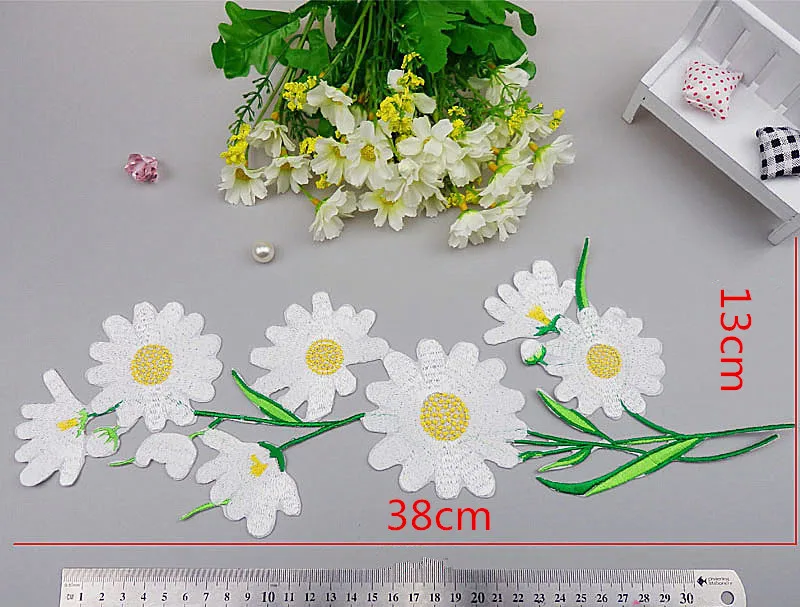 1 шт. DIY Вышивка розы Патч Аппликация утюг на мультфильм Нашивки милые дешевые