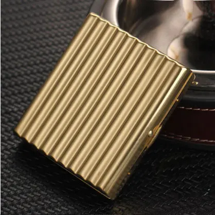 gold 20 cigarette Держатель 10-20 шт женский ультра-тонкий чехол для сигарет портативный ящик для сигарет Золотой Серебряный легкий элегантный чехол для сигарет подарки - Цвет: gold 20 cigarette