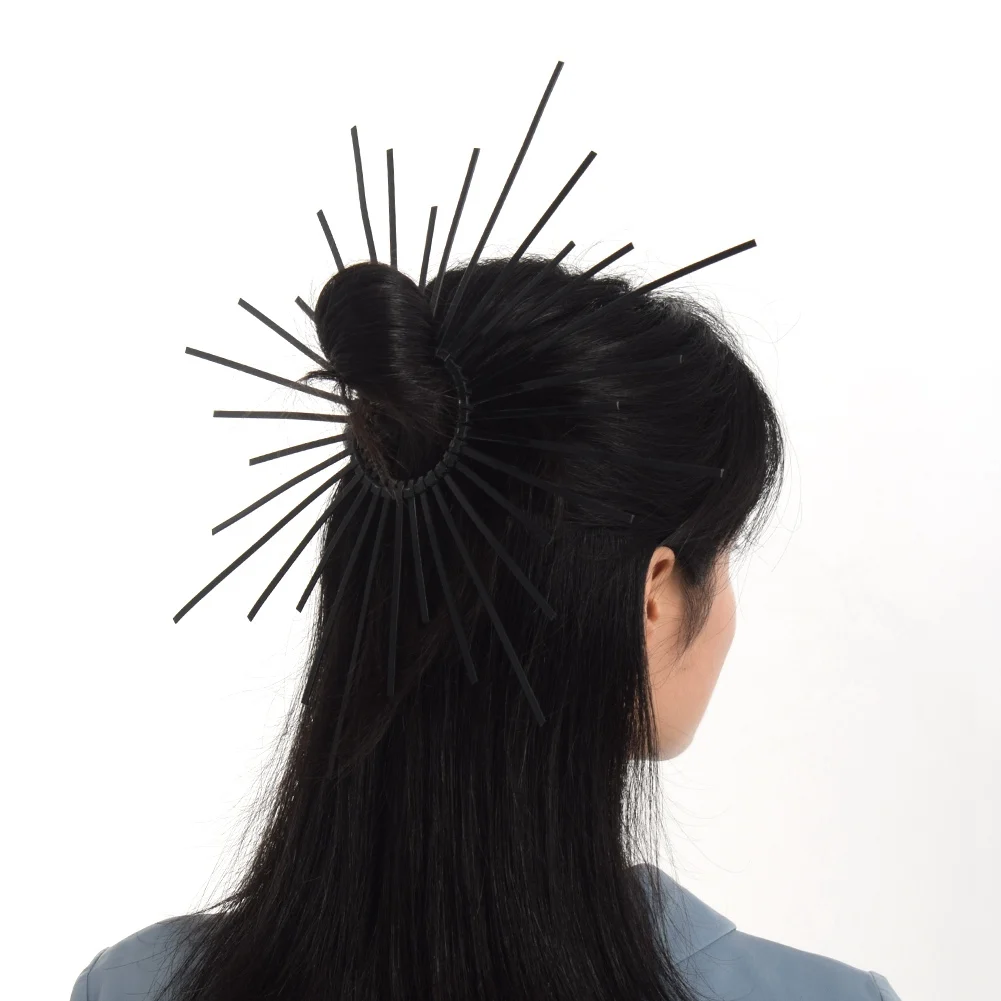 Пластиковый Спайк Halo Crown Hairband булочка для волос головной убор Святой Мэри