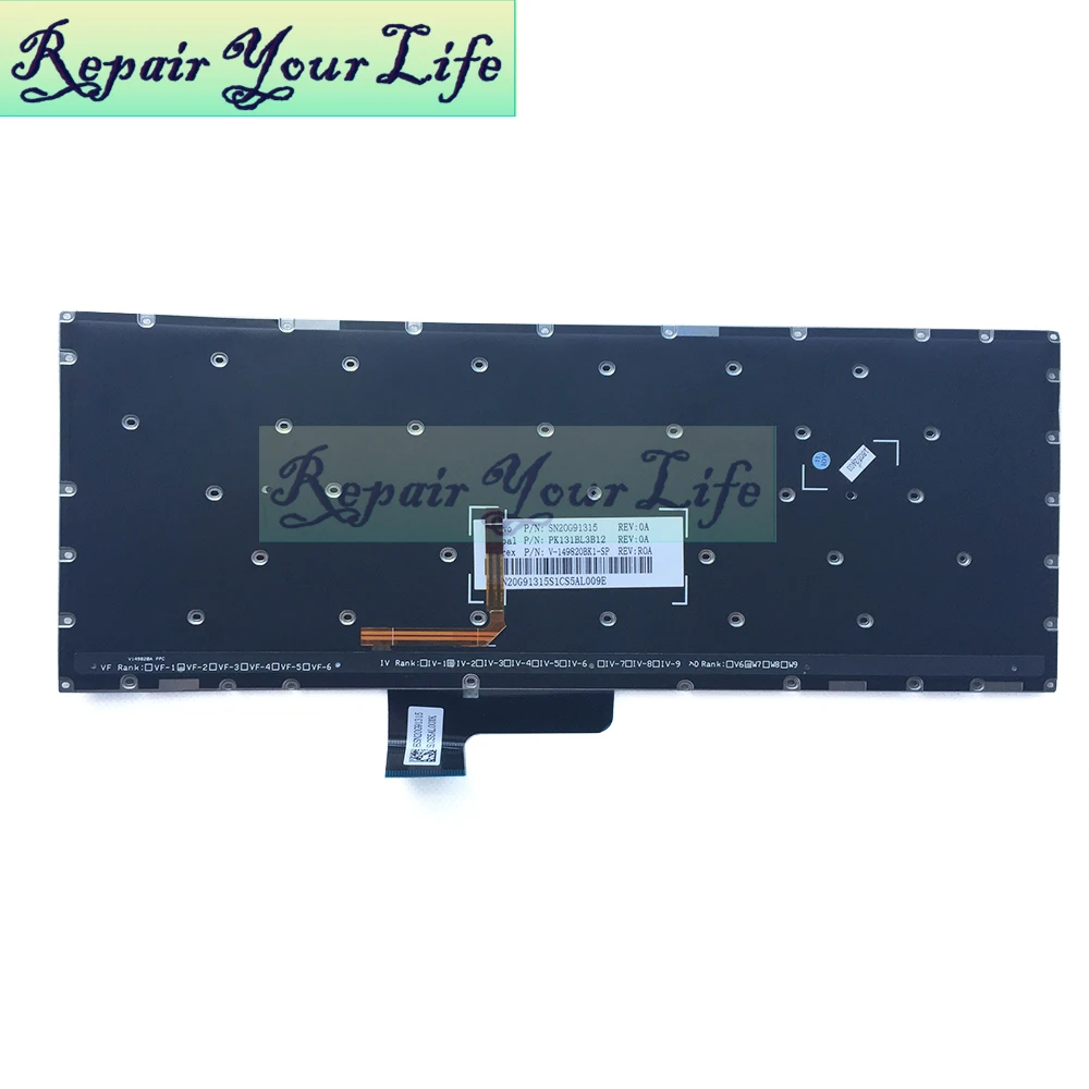 Новая клавиатура для ноутбука Lenovo YOGA 2 13 Yoga 3 14 с подсветкой SP оригинальная