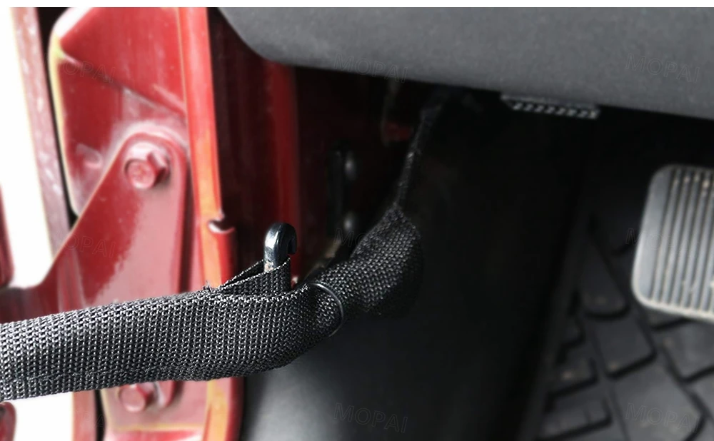 MOPAI ограничитель для автомобильной двери для Jeep Wrangler JK JL 2011- ограничитель для автомобильной двери ремень шарнир веревка автомобильные аксессуары