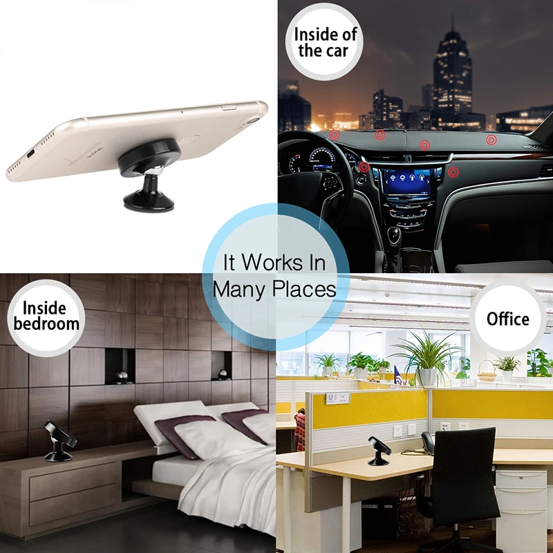 Magnetic Car Phone Holder 360 Degree GPS Universal Mobile Air Vent For iPhone 6 7 8 X XS XR Samsung | Мобильные телефоны и