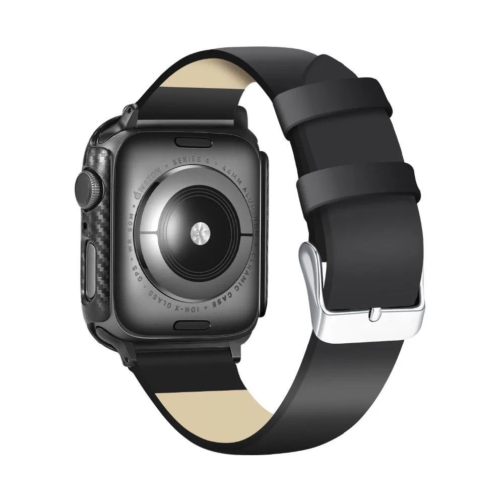 Ультратонкое углеродное волокно для Apple Watch серии 1234 крышка 44 38 42 40 мм iWatch 4