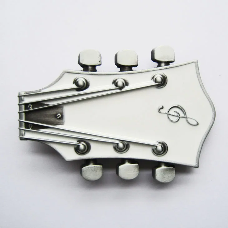 White Enamel Jeansfriend гитарный музыкальный ремень с пряжкой - Цвет: White Enamel