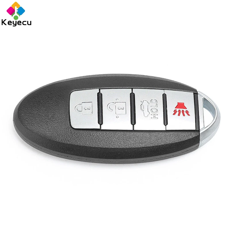 

KEYECU Smart Remote Control Car Key With 4 Buttons& 433.92MHz& ID47 Chip- FOB for Nissan Altima Maxima 2013-2015 P/N: S180144018