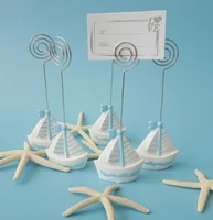 200pcs new arrival sailing boat place card holder wedding favors for the table quality guarantee free shipping