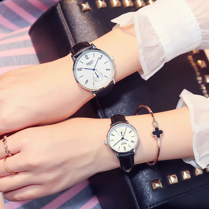 Часы женские кварцевые с большим циферблатом Брендовые повседневные наручные из