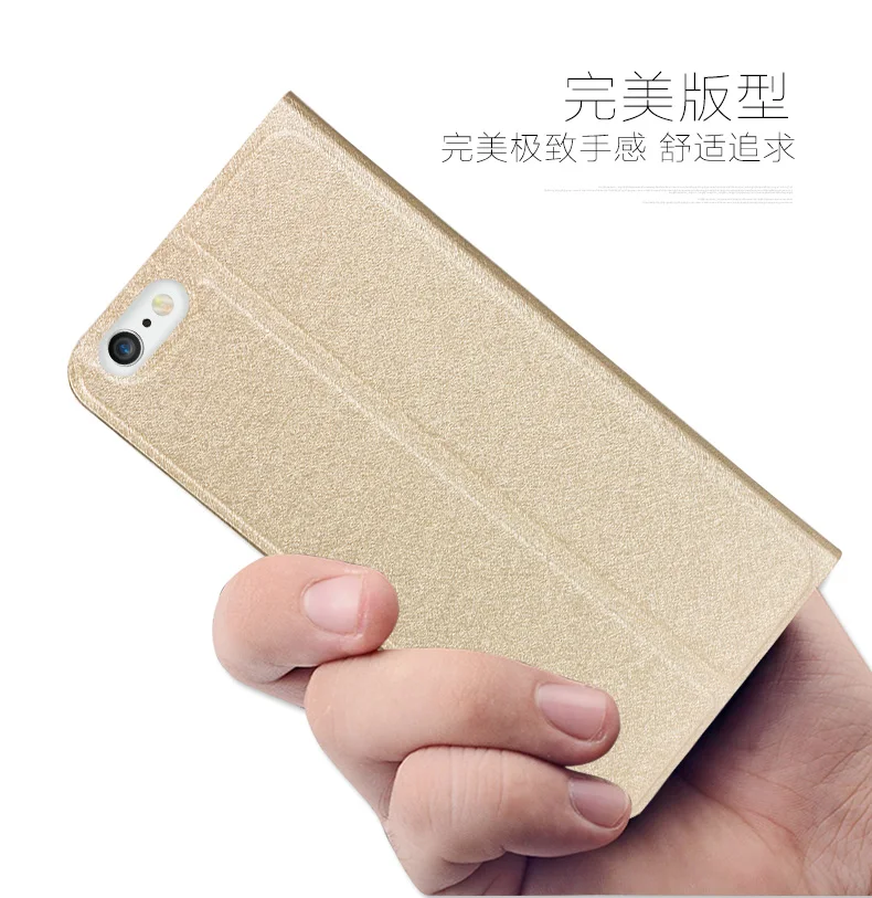 Роскошные передняя вид из окна кожа флип case для apple iphone 6s плюс коке кожаный чехол