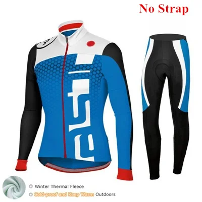 Jersey and Pants Мужские про команды зимняя куртка комплект для велоспорта Велоспорт Джерси кофта на флисе с длинным рукавом теплые велосипед Костюмы Ropa Ciclismo Invierno Hombre - Цвет: Jersey and Pants