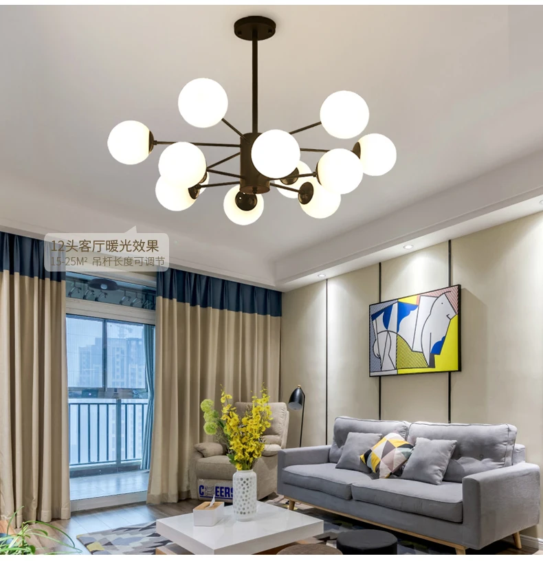 Винтажный волшебный подвесной светильник стильный шар промышленный Лофт