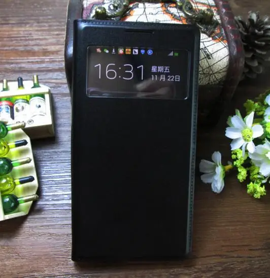 Умный чехол для Samsung S4 I9500 сна и бодрствования Galaxy S4mini I9190 I9195 умные чехлы с окошком
