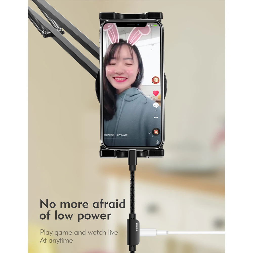 Support iOS 10.3 above Micro USB To For Lightning Aux Audio Adapter Cable iPhone X 8 7 Plus Charging &amp Listening Answer Call | Мобильные