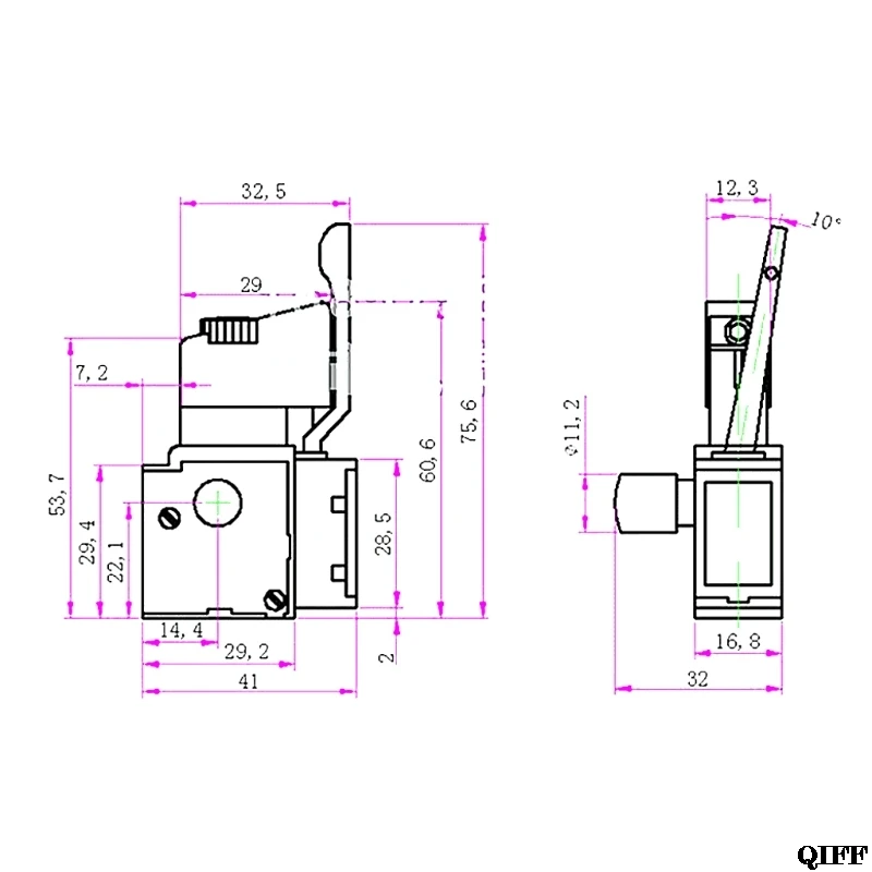 Прямая поставка и AC 250 V/4A FA2-4/1BEK Регулируемый переключатель скорости для электродрели Mar28