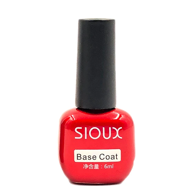 BASE COAT УФ-Гель-лак SIOUX, основа для ногтей, стойкая основа для ногтей, полуперманентный Гель-лак 6 мл, УФ-покрытие, Базовое покрытие, Гель-лак - Цвет: BASE COAT