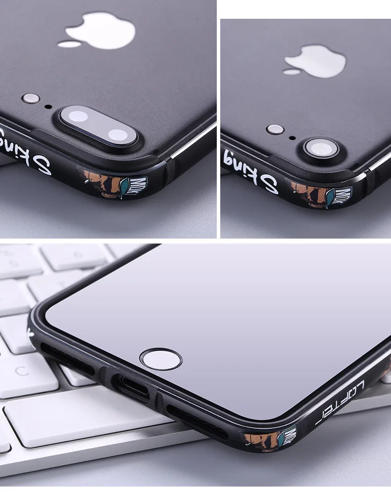Алюминиевый металлический бампер Lofter для Apple iPhone6 7 8 iPhone 7 8 Plus, чехол с мультяшной рамкой, металлический чехол, защитный чехол, Capinha