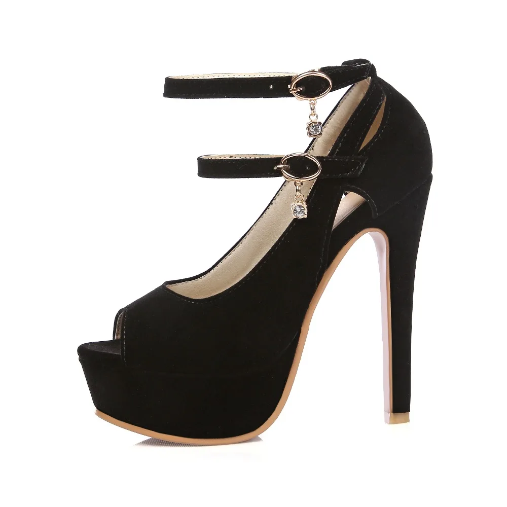 Женские босоножки на очень высоком каблуке туфли лодочки больших размеров 33 48