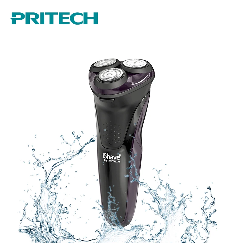PRITECH профессиональная электробритва для мужчин моющаяся Мужская триммер для бороды электрическая бритва Перезаряжаемый для бритья машина для лица бритва