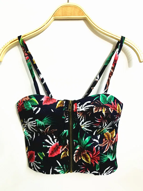 2017 Цветочный жилет в стиле пэчворк короткий темно синий корректирующий корсет|vest