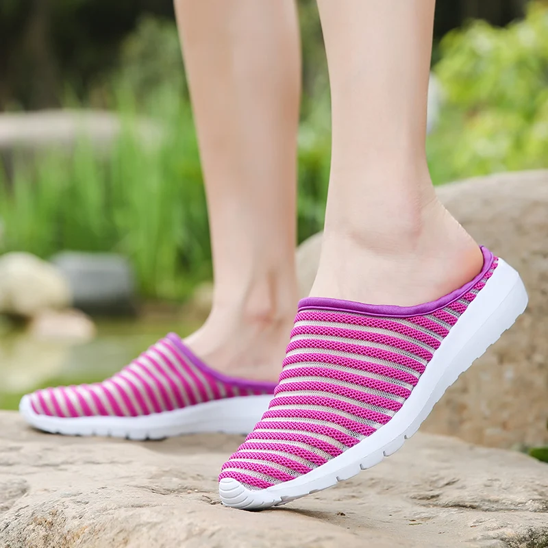 ALIBOY/Женская прогулочная обувь кроссовки baskets femme homme дышащие сетчатые пляжные