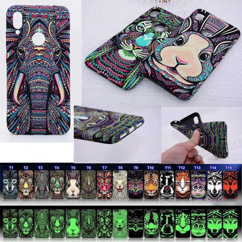 Матовая задняя крышка из ТПУ Для Xiaomi Mi9 Redmi Note 7 Pro Note7 цветной светящийся мягкий