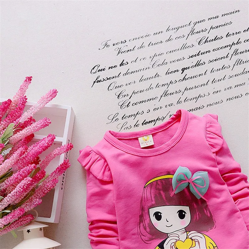 BibiCola комплект спортивной одежды для маленьких девочек весна-осень детские