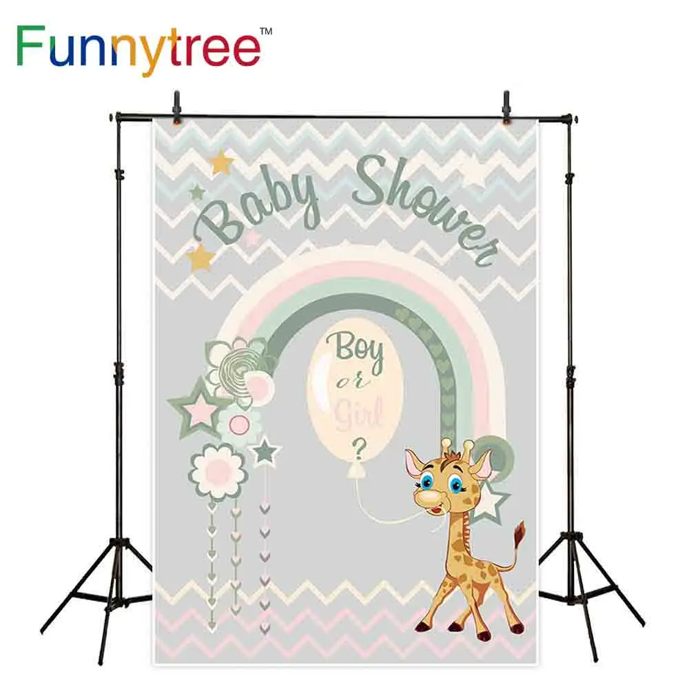 Фоны Funnytree для фотосъемки мультяшный ребенок душ мальчик или девочка шеврон