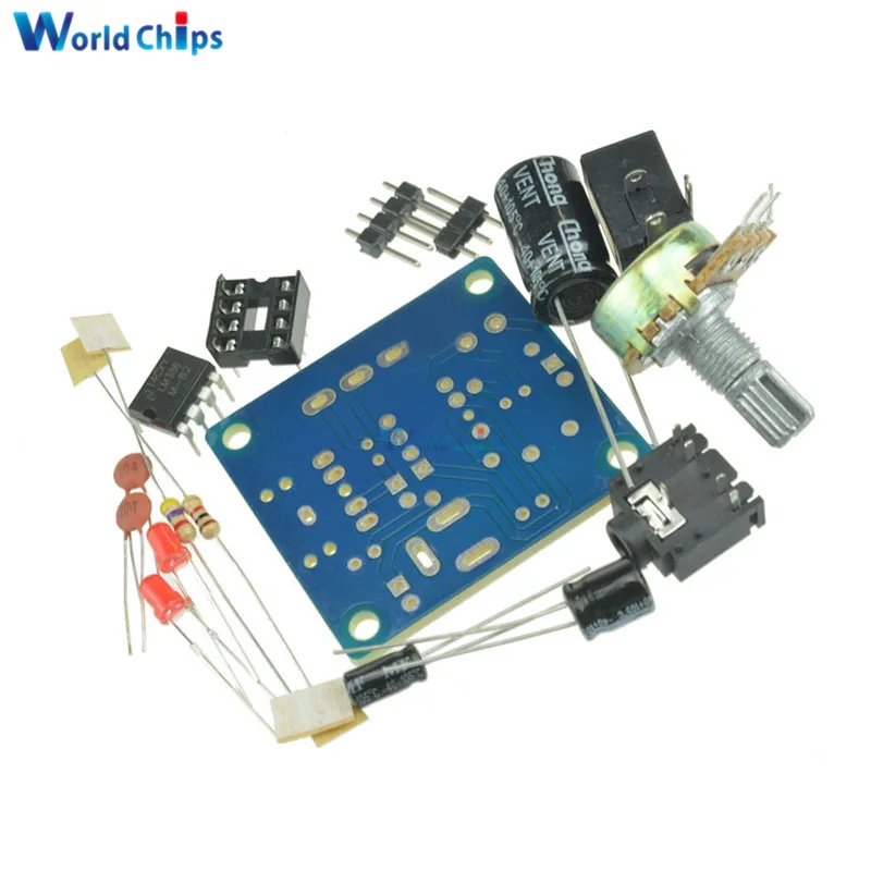Умный электронный DIY Набор LM386 супер мини аудио усилитель DIY набор Trousse LM386 Amplificador Модуль платы 3,5 мм 3-12 В