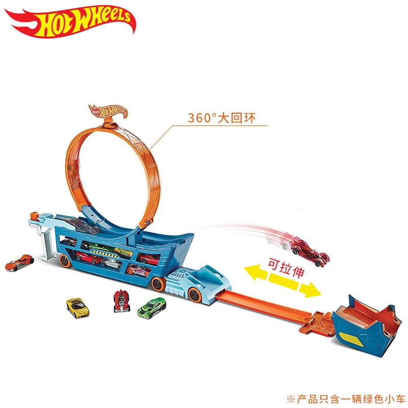 Hot Wheels Stunt N'' Go Mobile TS Move Track Car игрушки развивающие для грузовиков Лучший