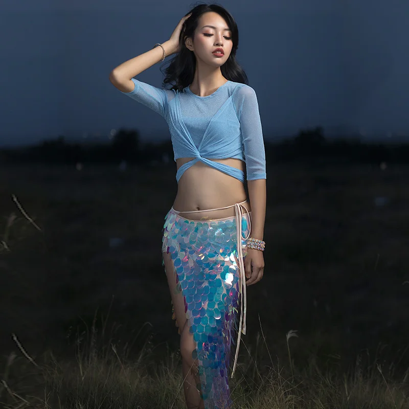 Bellydance Восточно-Азиатский костюм для танца живота одежда бюстгальтер пояс юбка