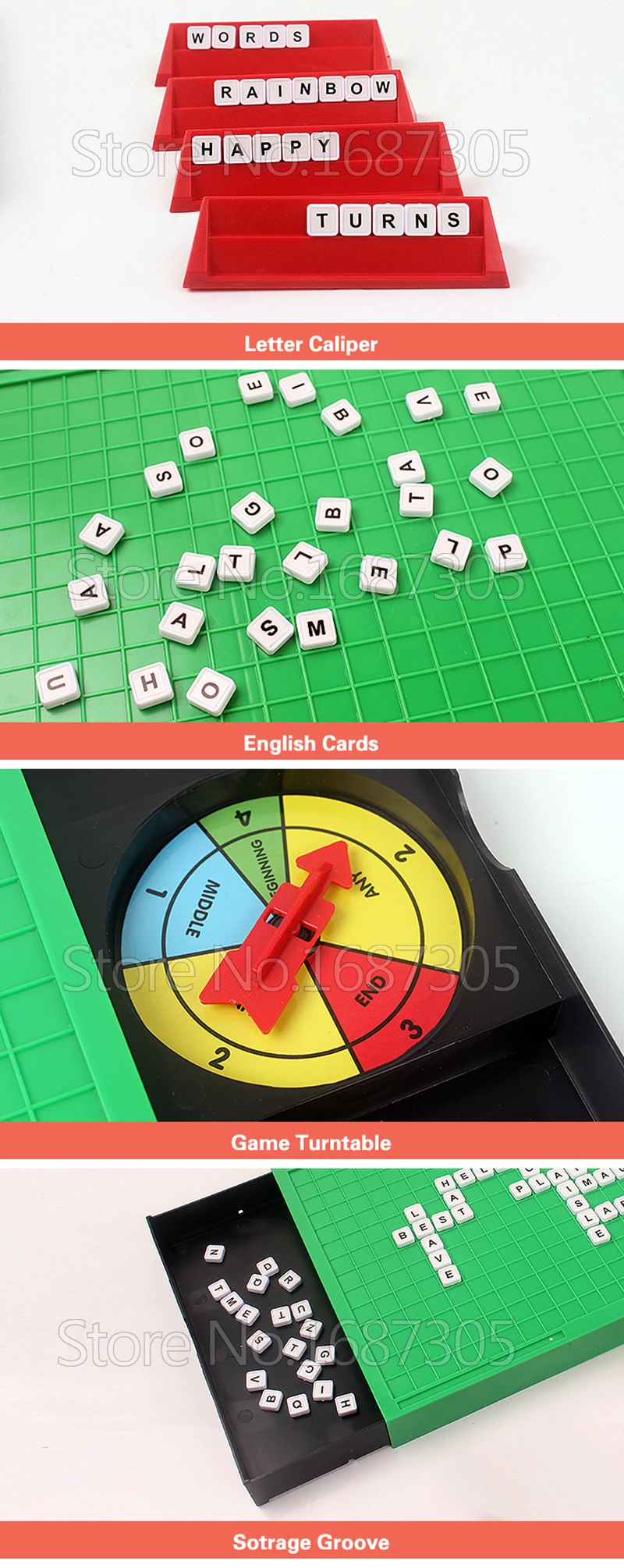Finger Rock Letras Scrabble Настольная игра Кроссворд английские буквы игра-головоломка детская обучающая английская орфография Настольная Игра пазл игрушка