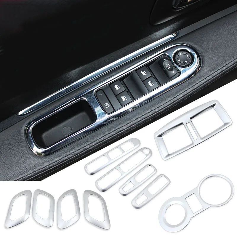 Для Peugeot 3008 2012 2013 2014 2015 Внутренняя дверь блестки оконная ручка Чаша кондиционер