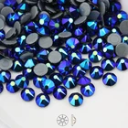 QIAO Jet ABBlack AB 1440 шт.лот новые граненые грани 8 большой 8 маленький железный камень Горячая фиксация одежды Стразы